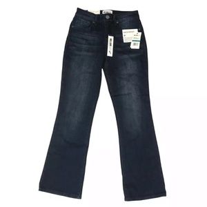 William Rast Women's Crop Boot Cut Jeans Blue Stretch Mid Rise Juniors 24